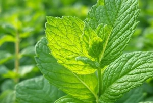 planta de la hierbabuena para su cultivo en cama de cultivo