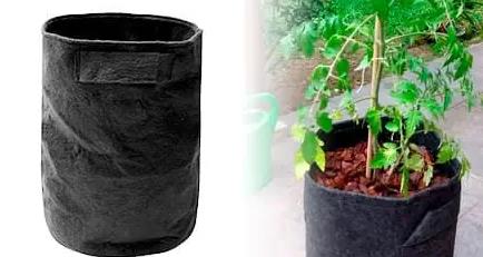 Bolsas para vivero en el cultivo, bolsa de tela geotextil